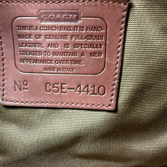 Vintage COACH Madison Sutton Bag, 4410, Beechnut Italy ‘95 - Picture 7 of 16